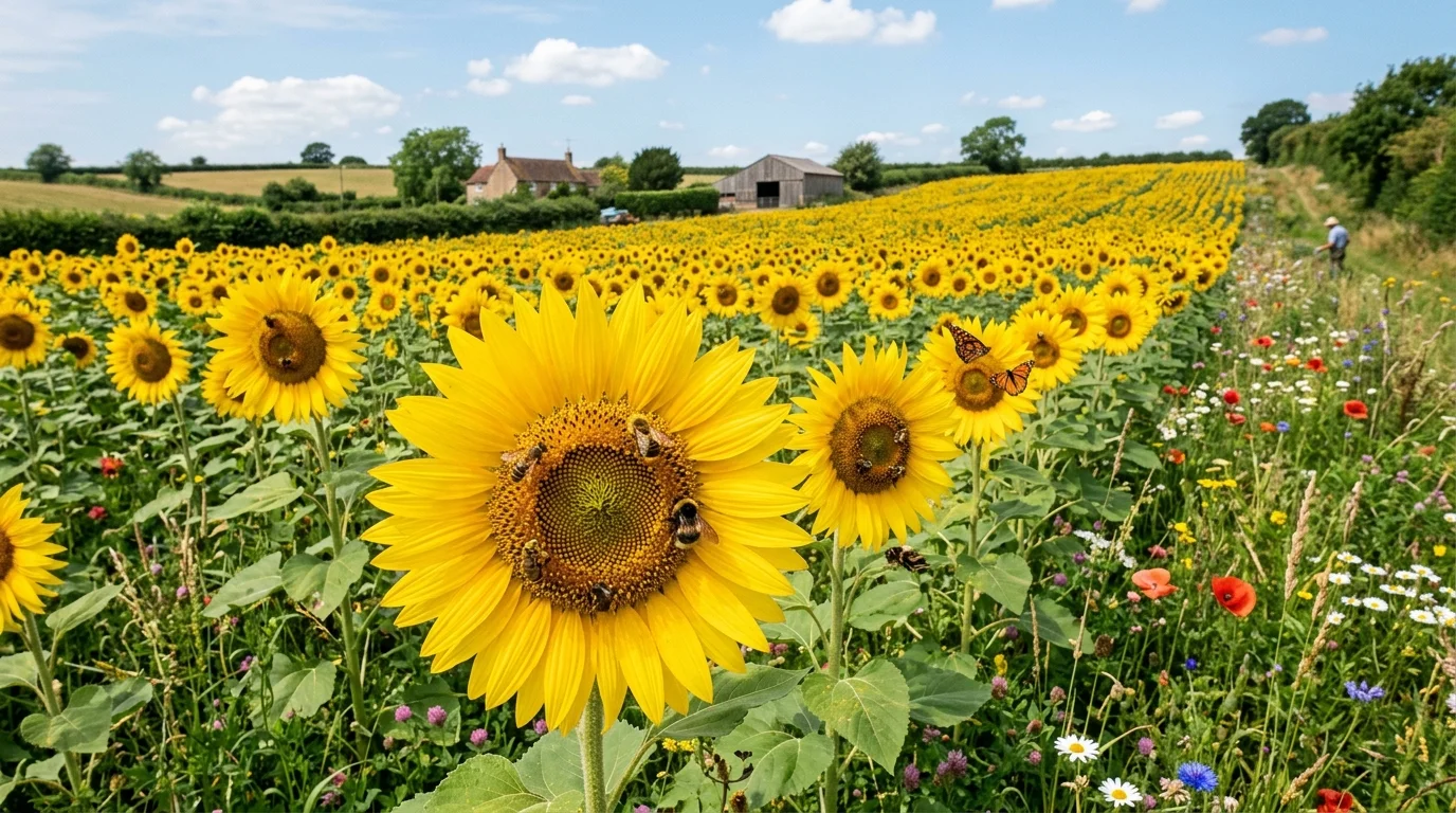 The Hidden Environmental Role of Sunflower Fields in Agriculture