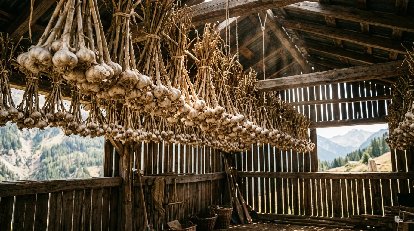 Curing Garlic Properly in Colorado's Dry Mountain Air