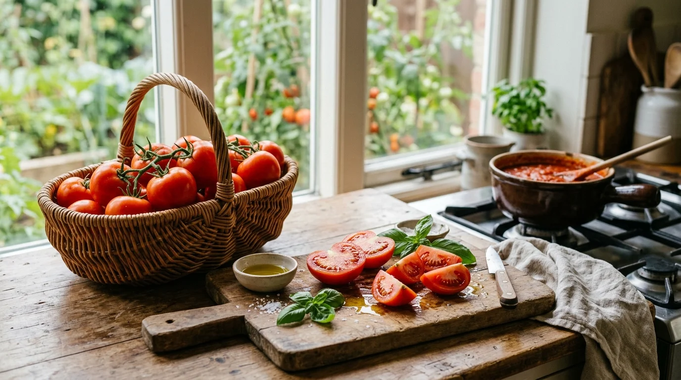 Harvesting Campari tomatoes and using the fruit