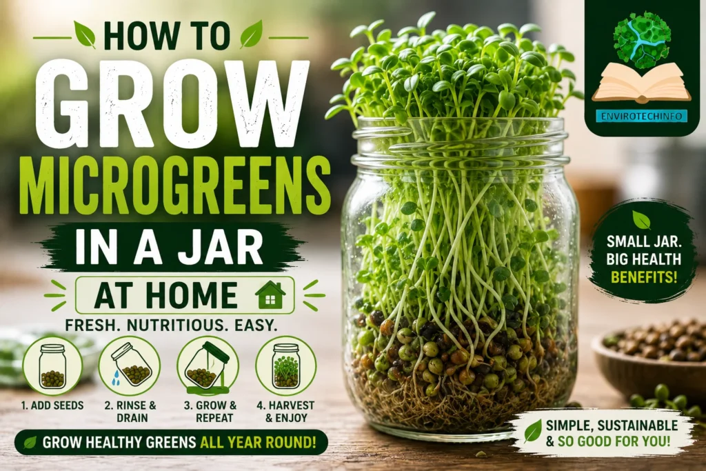 How to Grow Microgreens in a Jar at Home