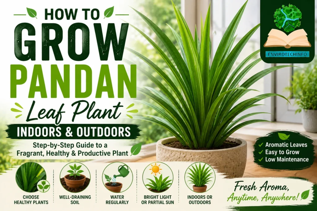 How to Grow Pandan Leaf Plant Indoors and Outdoors