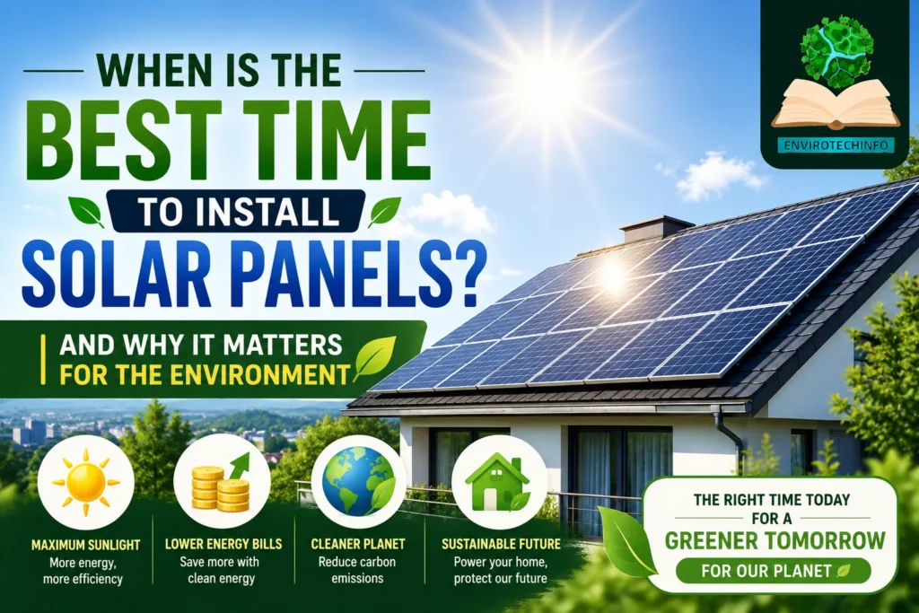 When Is the Best Time to Install Solar Panels and Why It Matters for the Environment