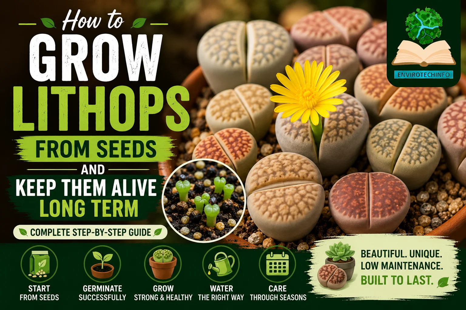 how to grow lithops from seeds