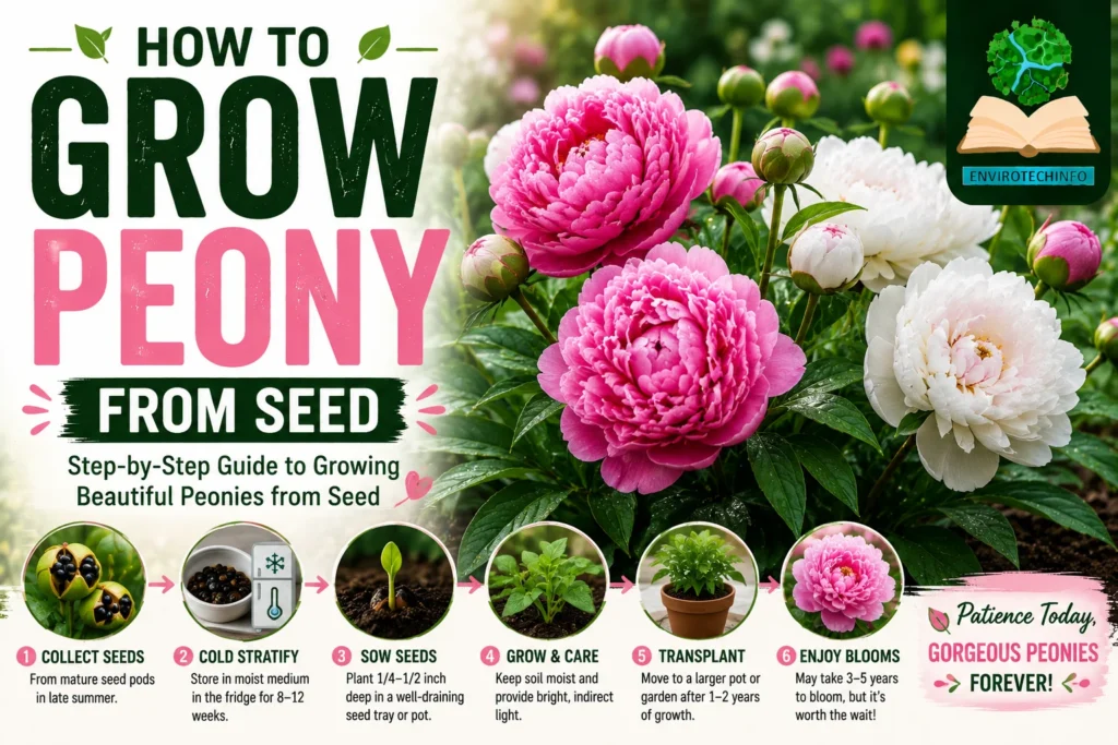 how to grow peony from seed