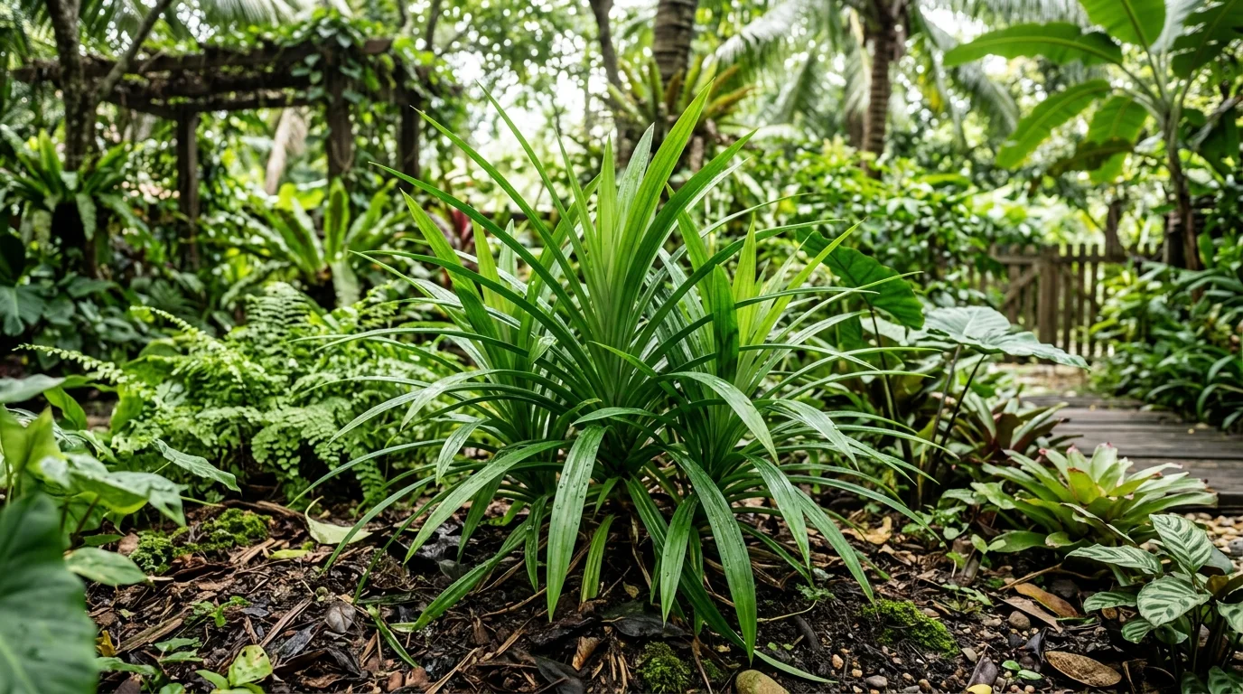 pandan leaves grow
