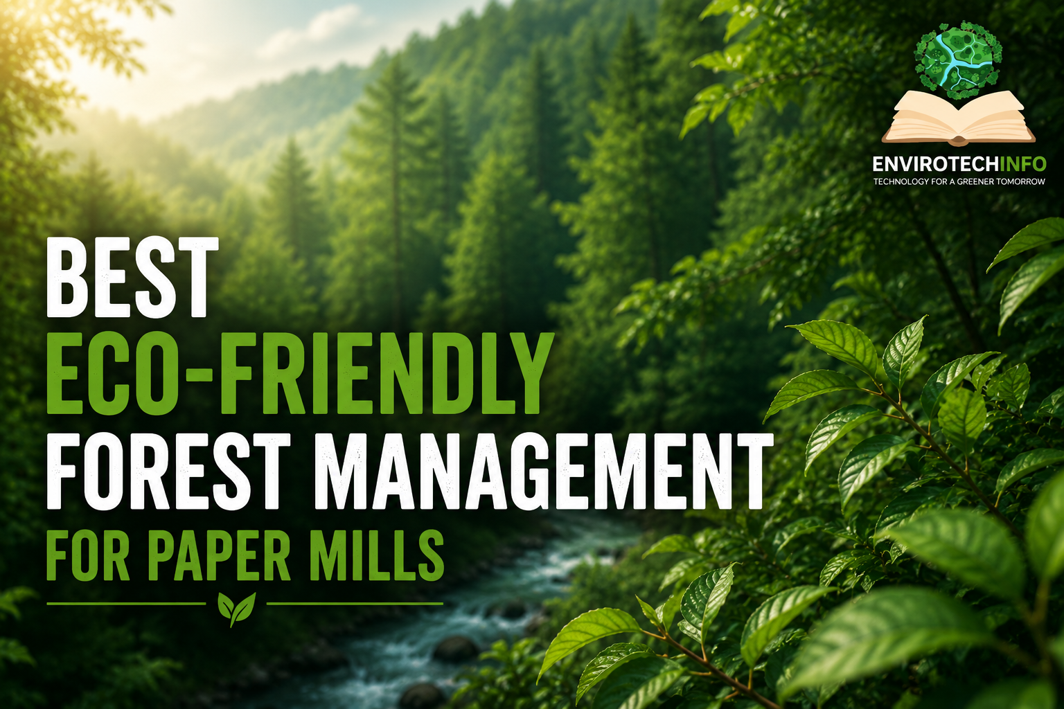 Best Eco-Friendly Forest Management for Paper Mills