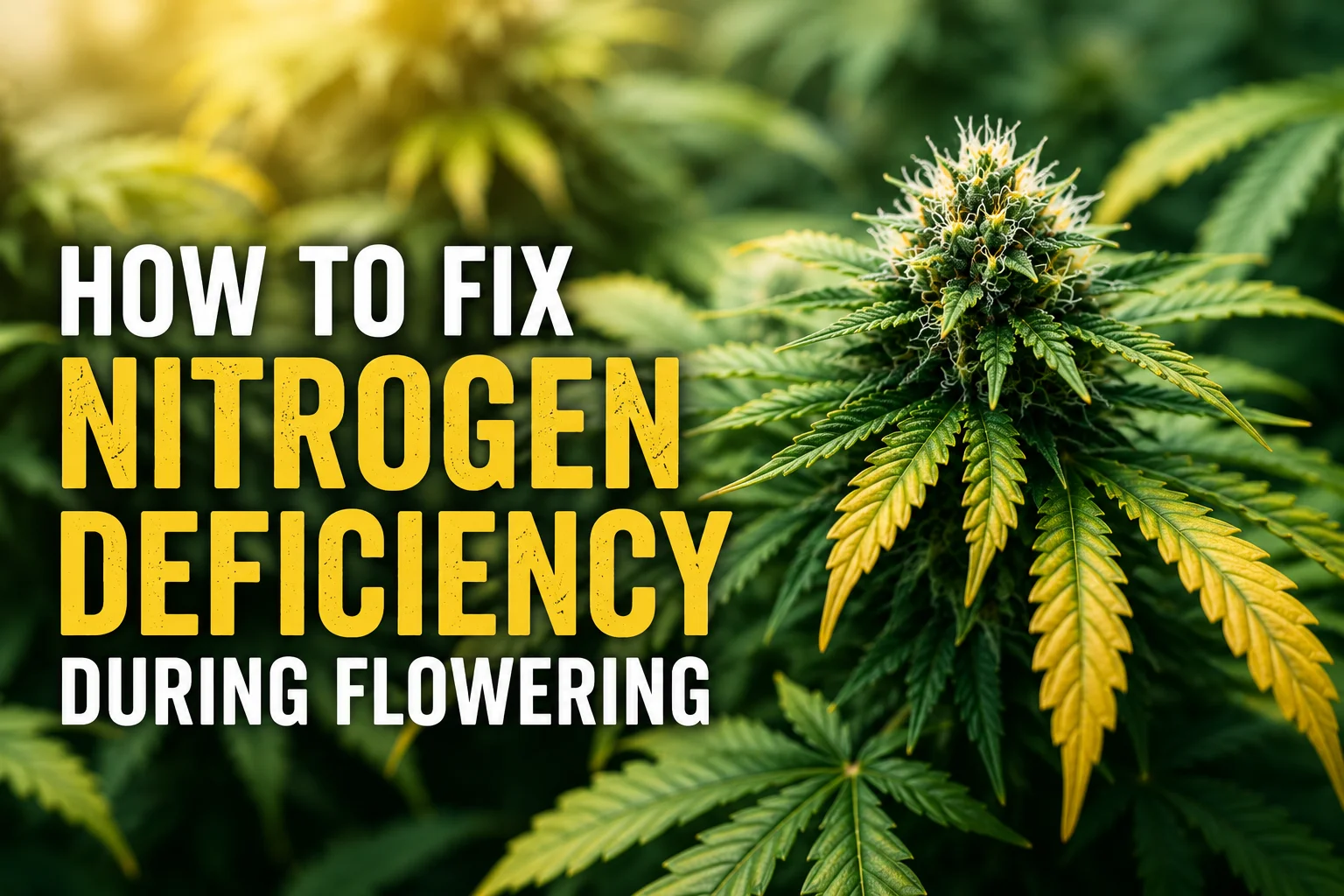 How to Fix Nitrogen Deficiency During Flowering