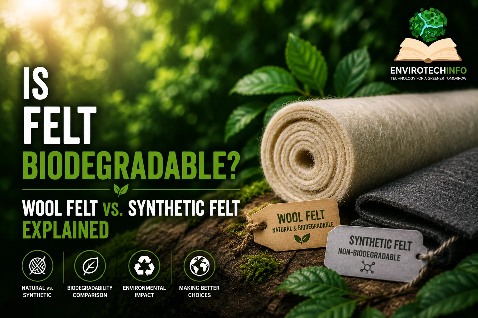 is felt biodegradable