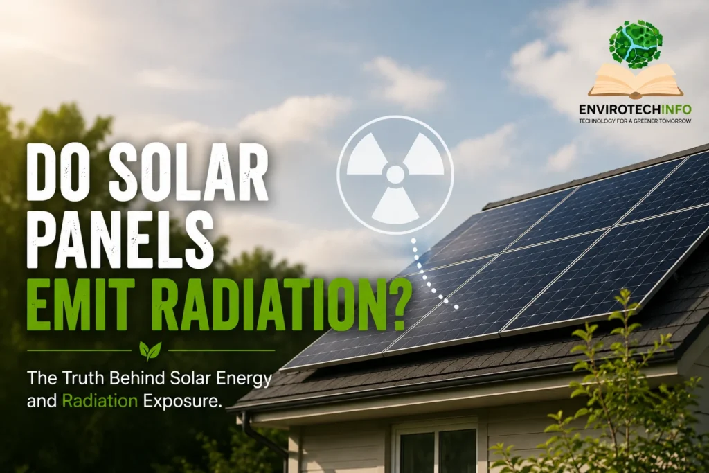 do solar panels emit radiation